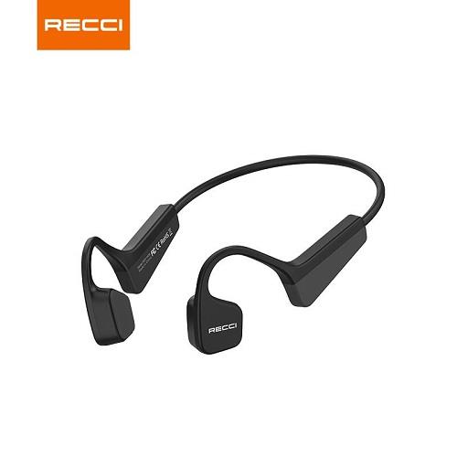 هندزفری بی سیم گردنی القایی رسی Recci Front Runner Bone wireless headphones REP-W40